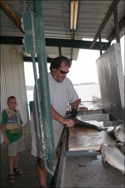 Striper caught on Lake Buchanan with Rick Ransom Striper Guide